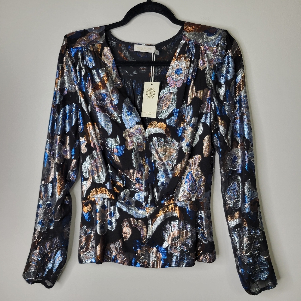 Ramy Brook Multicolor Sequin Blouse